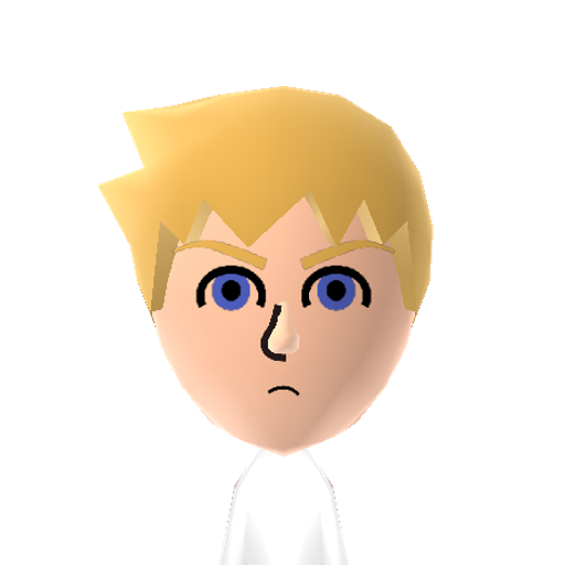 Roxas Mii character preview