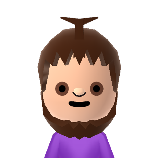 TinkyWinky Mii character: The purple Teletubbie from the Cbeebies TV show: "Teletubbies"