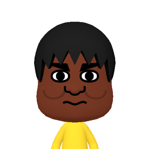 ?ABCDEFGHI Mii character: This Mii is from the Switch SDK as a SampleDB Mii.