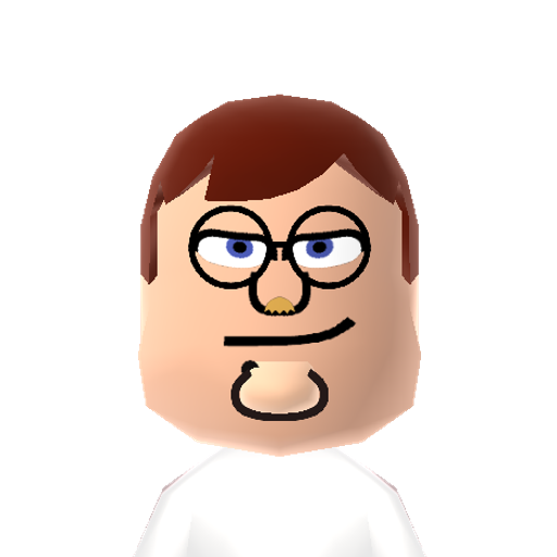 Peter Grif Mii character: Peter griffin
