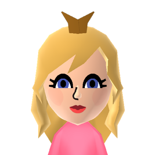 Peach Mii character preview