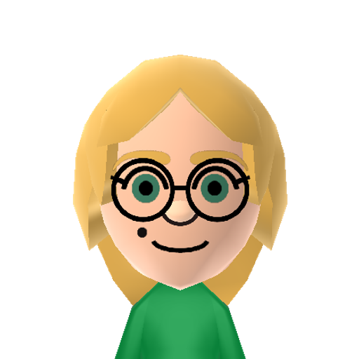 SB Clover Mii character: A Mii from Jackson's WSR Mod, a mod for Wii Sports Resort.