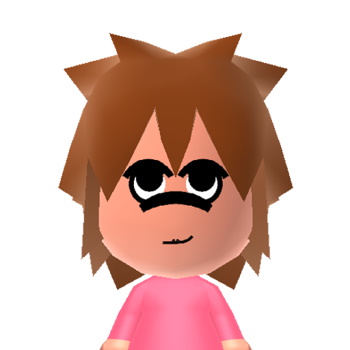 Pink Puffl Mii character: Soft and cute character from the game "Club Penguin".