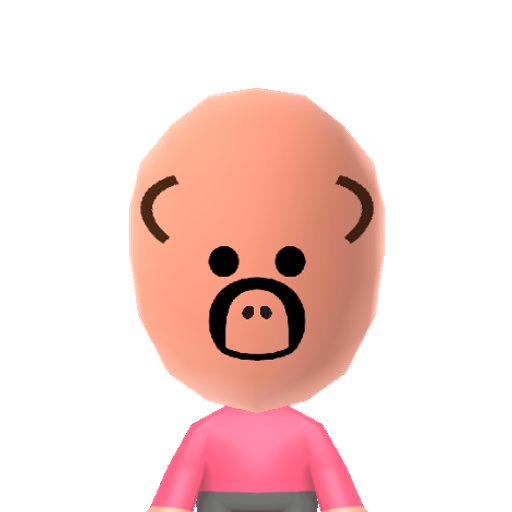 pig Mii character preview