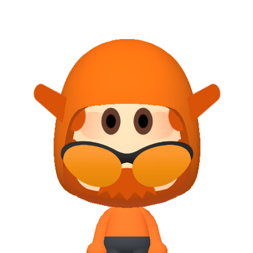 Waddle Dee Mii character: A Waddle Dee, from the Kirby video game series developed by HAL Laboratory and published by Nintendo.