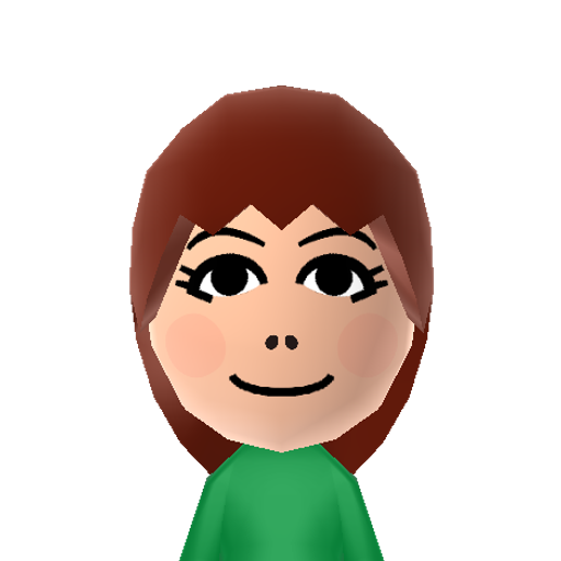Diane Mii character: She works at one of the ¨BARC¨ pet supply stores in "Nintendogs + Cats" for 3DS.