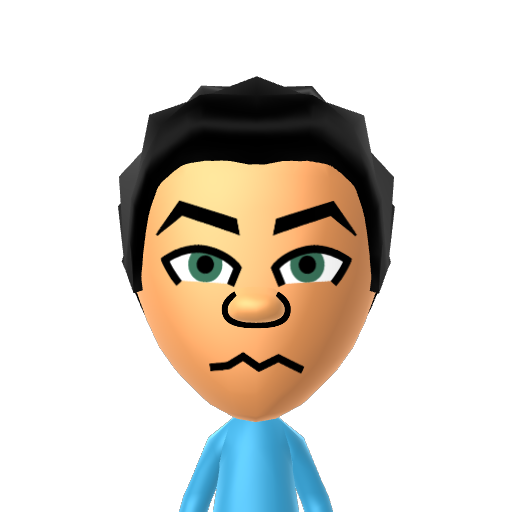 Christos Mii character: A Mii from Edwin's CPU Modpack, a mod for Wii Sports Resort