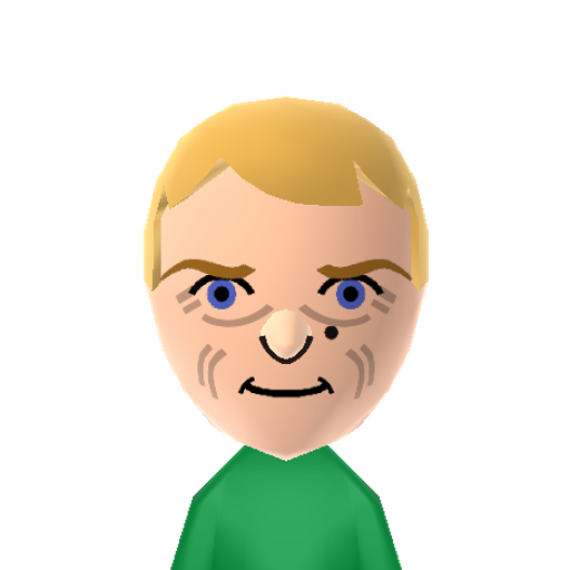 McQueen Mii character: Actor known as "The King of Cool" who starred in films such as "The Magnificent Seven", "The Great Escape", "The Towering Inferno", and "Bullit".