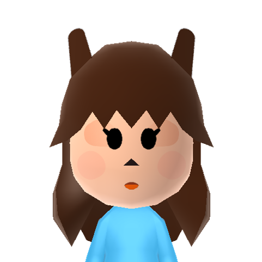 u Mii character: This is a Mii uploaded for the 3DS version and distributed by Mii Central for both the 3DS and Switch versions of Miitopia.