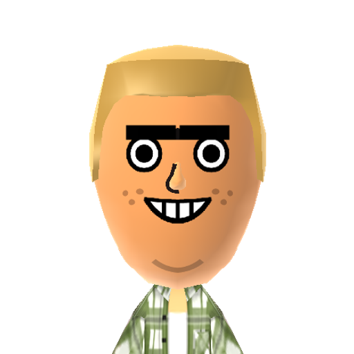 Ed Mii character: a Mii from Tomodachi Life Mii QR Codes: Version 2