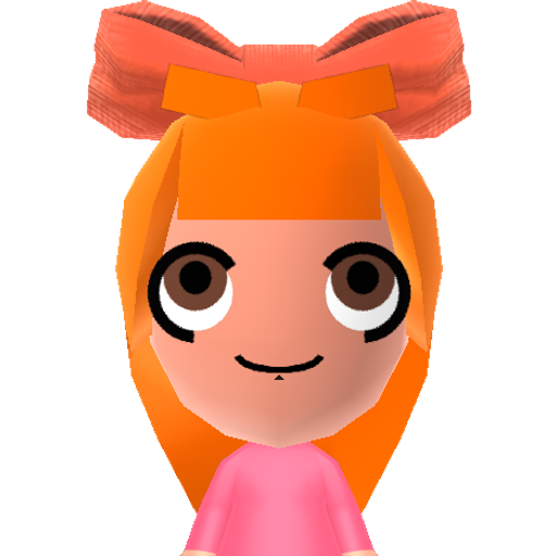 Blossom Mii character: "The smart one" of the Powerpuff Girls.