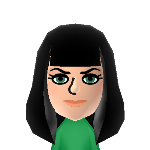 Suzy Mii character: Arin Hanson's wife who appears in Game Grumps videos along side him, also known as mortem3r on her youtube channel.