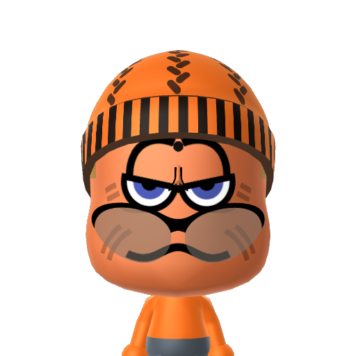 Garfield Mii character: These are extracted and derived from the Mii Central Miis from the 3DS Miitopia.