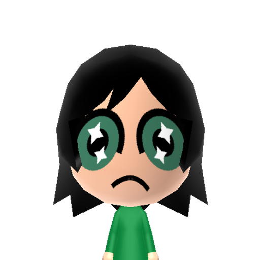 Buttercup Mii character: One of "The Powerpuff Girls". The strongest of the group, she wears a green dress and has a black bob haircut. Voiced by E.G. Daily.