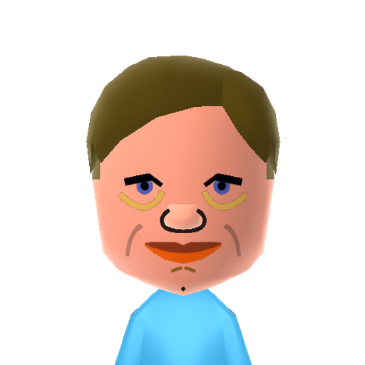 TimRobbins Mii character: Academy Award winning actor and activist. Notable films include "The Shawshank Redemption" and "Bull Durham".