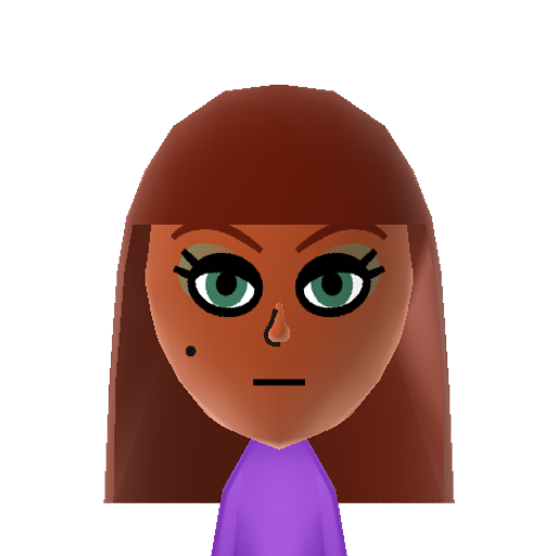Maud Pie Mii character: The "Equestria Girls" version of Maud Pie from "My Little Pony".