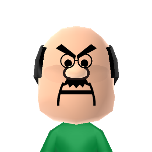 Mr.Spacely Mii character: George Jetson's loud mouth boss from "The Jetsons".