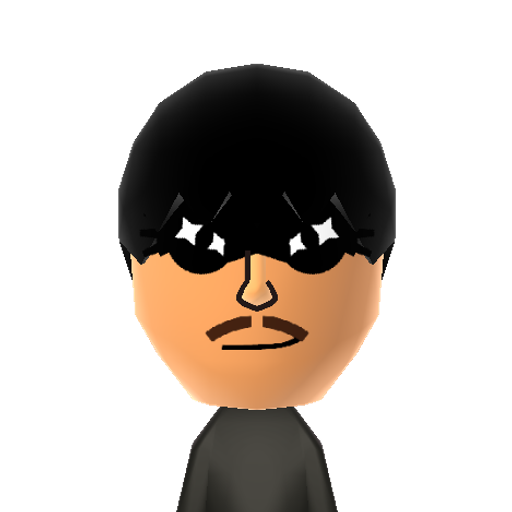 Westley Mii character: The man in black from "The Princess Bride", later revealed to be Westley.