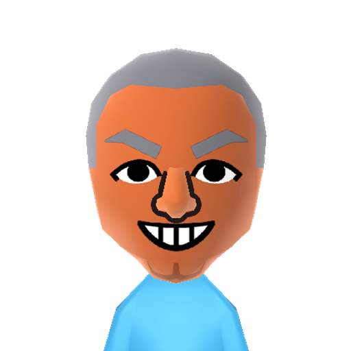 S.MachoMan Mii character: An American boxer from the Punch-Out!! video game series. This Mii is based off of his Wii redesign.