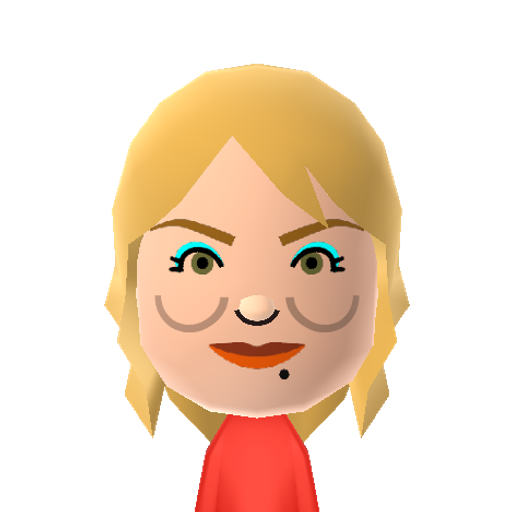 Samantha Mii character: The publicist and slutty one from "Sex and the City". Played by Kim Cattrall.