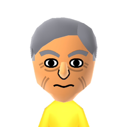 L. Obrador Mii character: The eternal Mexican presidential candidate who has never won. Also known as "El Peje" "Peje" "AMLO" or "MALO".