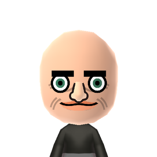 Mii Gusta Mii character: Rage comic face and Internet meme.