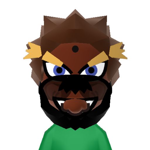 Bowser Mii character preview