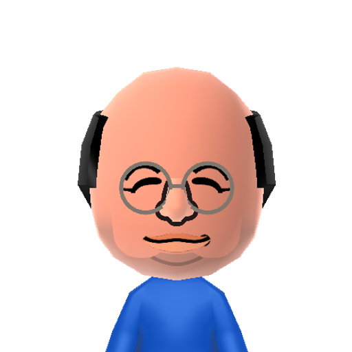 G.Costanza Mii character: From the classic TV comedy series "Seinfeld". Played by the actor Jason Alexander.