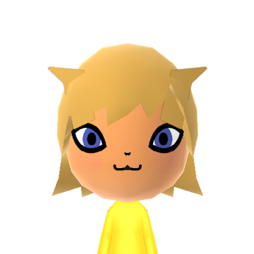 Kitty Mii character: Random cat.