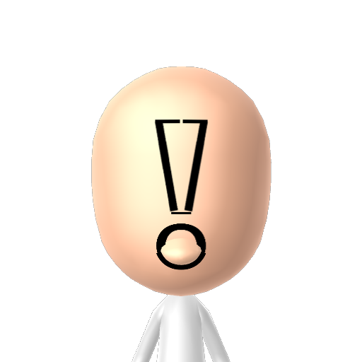 ! mark Mii character: A Mii uploaded to Check Mii Out Channel (WiiLInk)