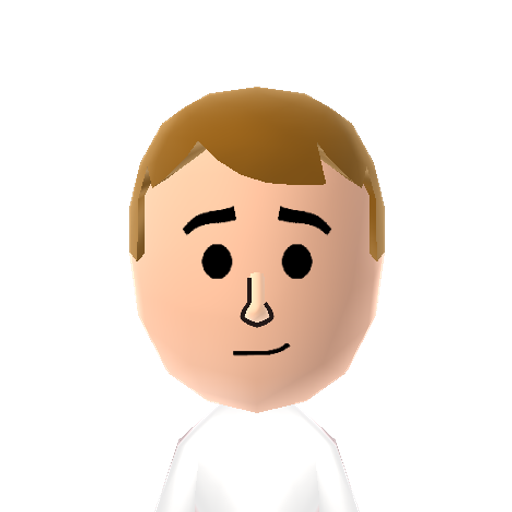 Tom Mii character: From the First Contact game in "Rhythm Heaven Megamix". He is responsible for translating an alien's series of messages.