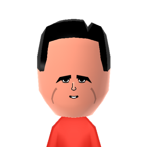 Mitt Mii character: 2012 US Presidential candidate and former governor of Massachusetts.