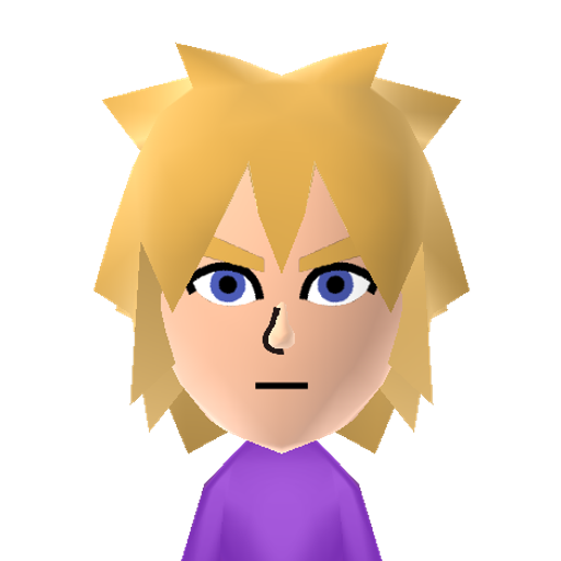 Cloud Mii character preview