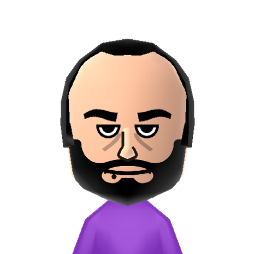 John Bain Mii character: British gaming commentator/critic on YouTube. Real name John Bain, he is also known as The Cynical Brit and TotalHalibut.