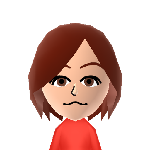 あか Mii character preview