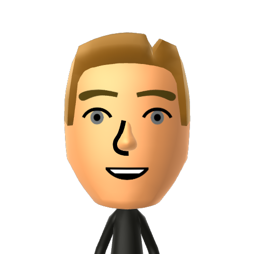 Groom Mii character: A Mii from Hasbro Family Game Night 3