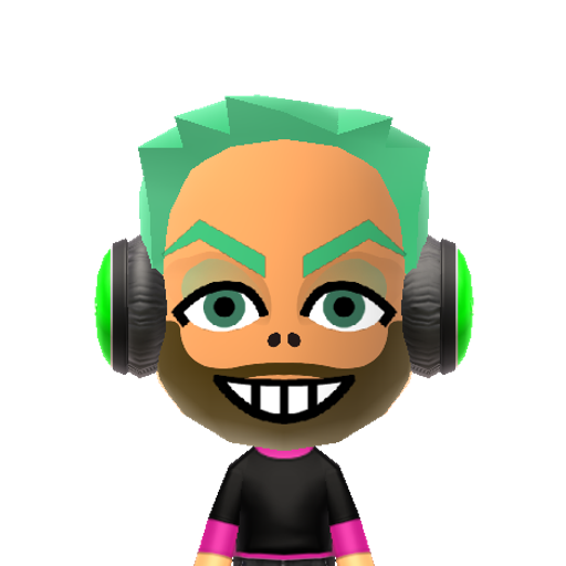 Beast Boy Mii character: (Source: https://www.reddit.com/r/tomodachilife/comments/1ox3k6g/)