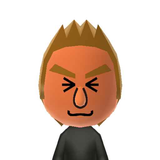 X3 Mii character: A random Mii from the Switch I created using the "Create from Likeness" feature