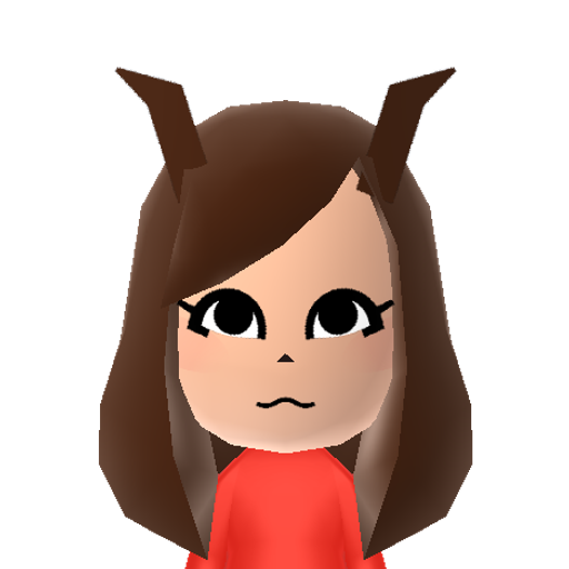 Vaporeon Mii character: This is a Mii uploaded for the 3DS version and distributed by Mii Central for both the 3DS and Switch versions of Miitopia.