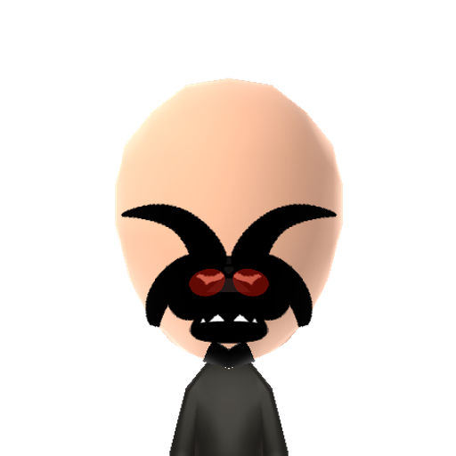 Devil-Goat Mii character: For Halloween! A depiction of the Devil in the form of a demonic goat... BOO!!!