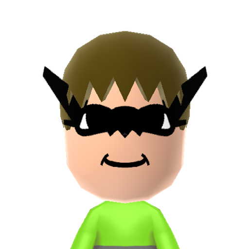 W. Green Mii character: From Platinum Games' "The Wonderful 101".