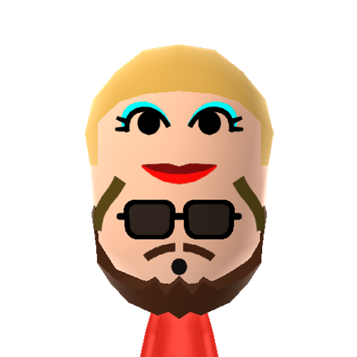 2 head Mii character: Mii with 2 faces, one male and one female.