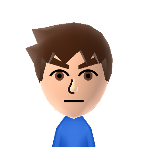 Bryce Mii character: NNID: Oniwarrior