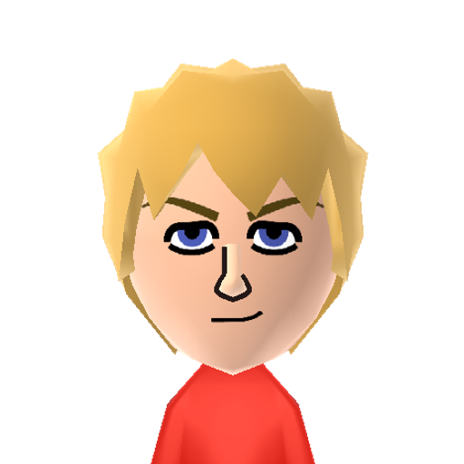 Shulk Mii character preview