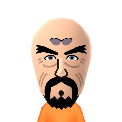 Tenzin Mii character: From "The Legend of Korra". Son of Avatar Aang and leader of the new Air Nation.