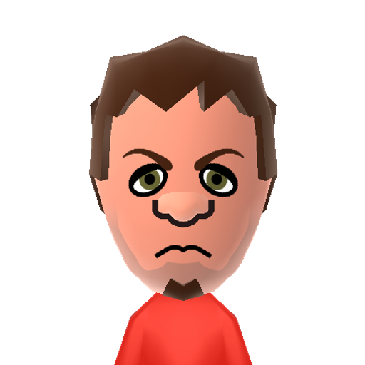 Morris Mii character: Custom CPU Miis made by DezzyTheMaker, also used Mii Olympics in Wii Sports, Mii Olympics in Wii Sports Resort, and Mii Olympics in Wii Party, a Mod for Wii Sports, Wii Sports Resort, and Wii Party respectivel.