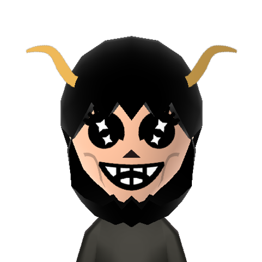 the lich Mii character: From Adventure Time. One of the most powerful and evil monsters in the land of ooo.