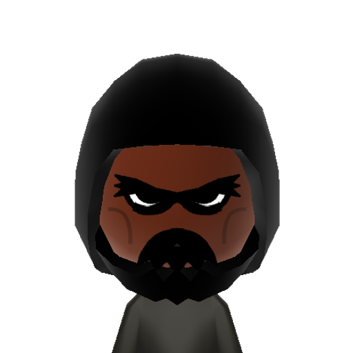 NoobSaibot Mii character: The original Sub-Zero from "Mortal Combat", and black silhouette of the other ninja characters. This noob is one noob you don't want to mess with.