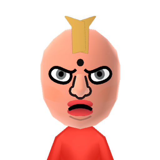 Kinnikuman Mii character: The main character from Yudetamago's slapstick manga of the same name. Also known as Kinniku Suguru.