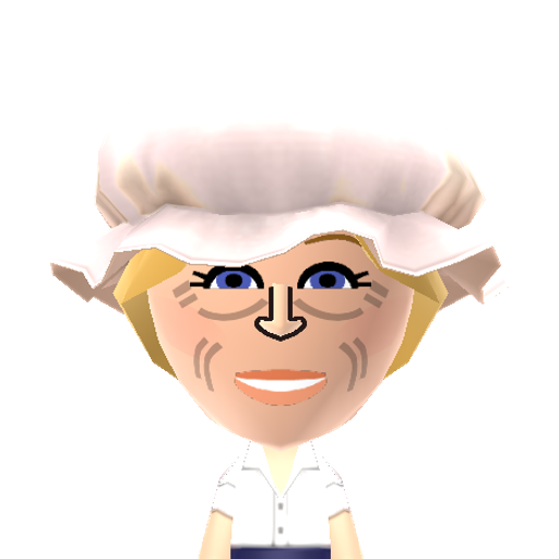 Mary Berry Mii character: By @squeakyrob (TikTok)